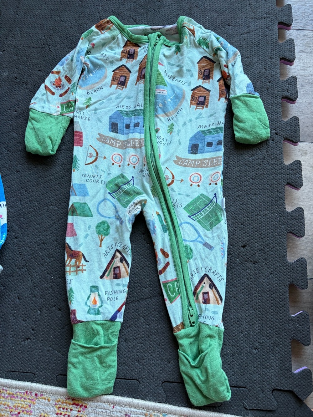 Little Sleepies camping newborn Zippie
